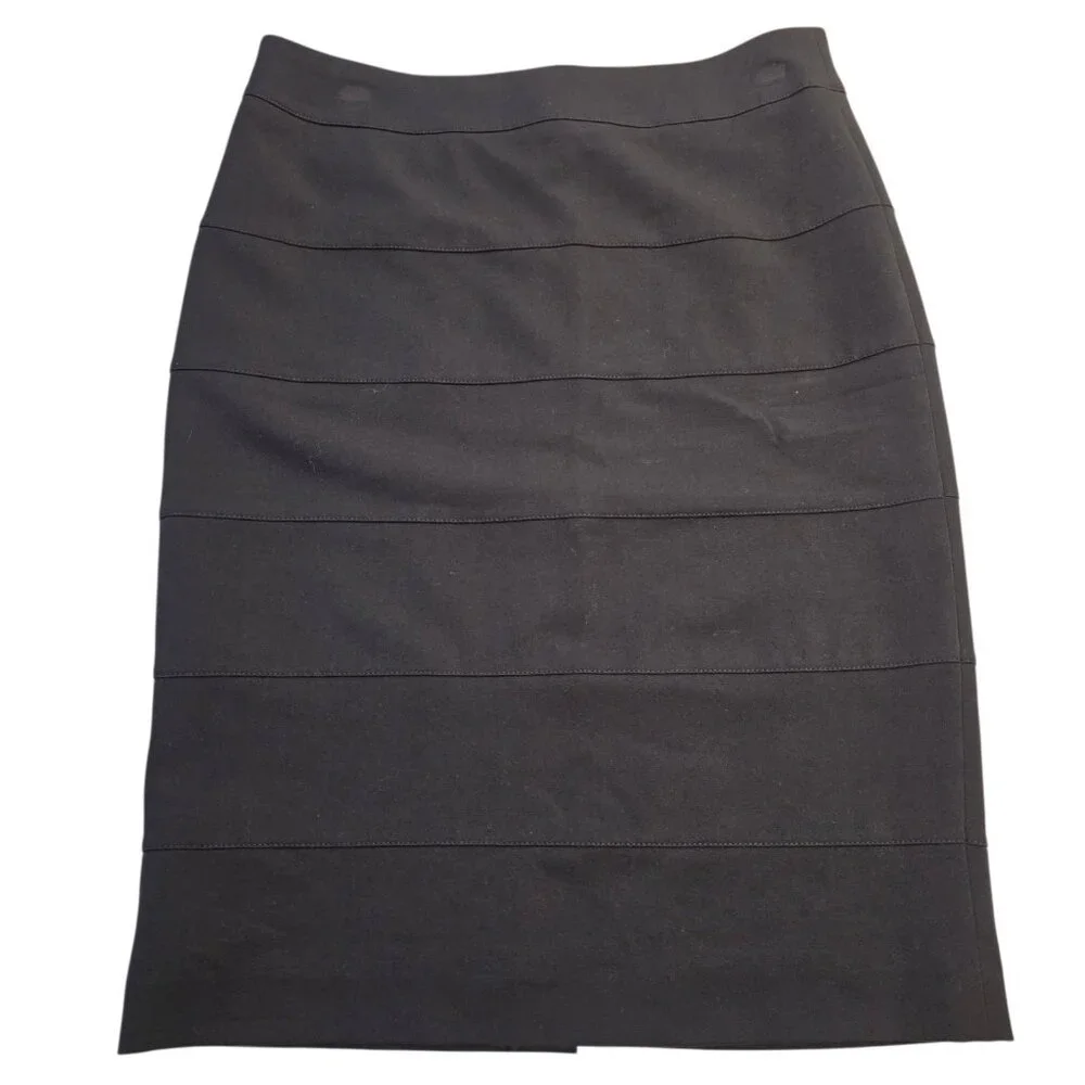 Virtue Women's‎ Skirt Stretch Black Size 6 Classic Career Office